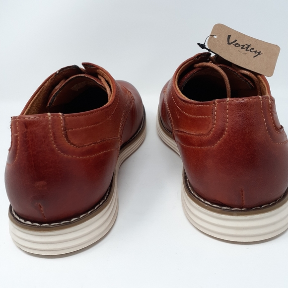 VOSTEY Men's Casual Leather Oxford - Picture 11 of 15